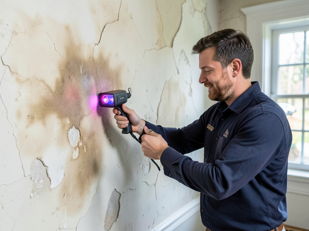 Dealing with water damage from leaking steam radiators in historic Merrill Park homes
