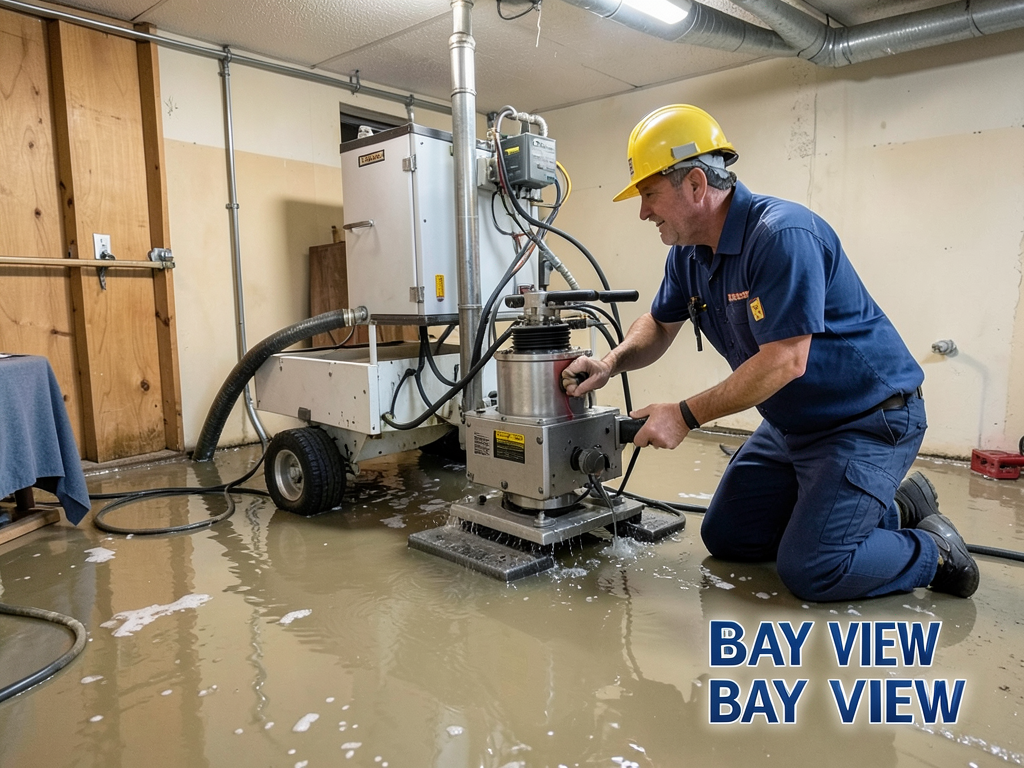 Emergency water removal services for bay view home