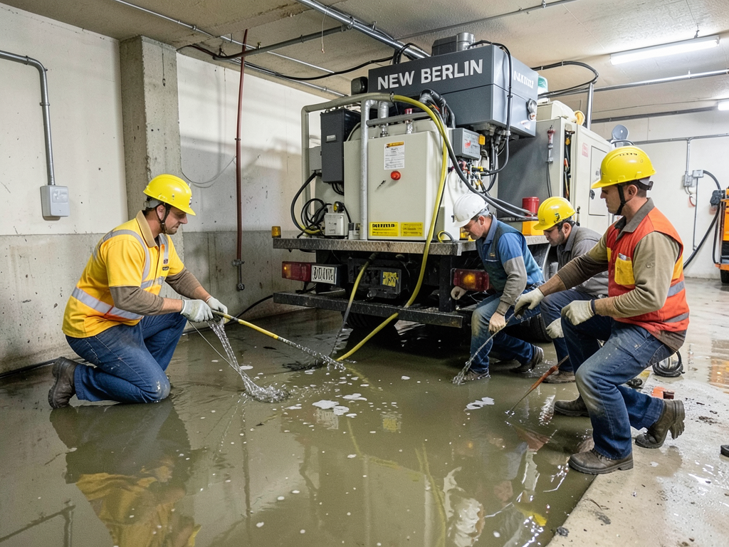 Fast water extraction for flooded basements in new